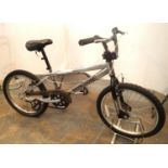 Childs 13'' frame Mongoose BMX bike with a chrome finish, front and rear Tektro V brakes. Not