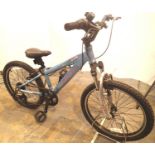 A childs 12'' frame Carrera Luna hardtail mountain bike with 7 gears, a Sram Addrelia and front