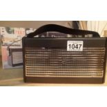 GPO Darcy a portable analogue FM / AM radio with alarm clock. Preset 20 radio stations. Working at