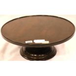 An early 20th century mahogany Lazy Susan, D: 51 cm. Not available for in-house P&P, contact Paul