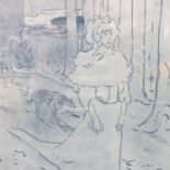 Global Fine Art lithograph La Chateau by Toulouse-Lautrec with Global Fine Art CoA. Not available