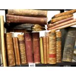 Selection of Antiquarian books including 1806 The English House-Keeper. Not available for in-house