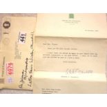 Letter from the House of Commons dated 1993, singed Winston Churchill. P&P Group 1 (£14+VAT for