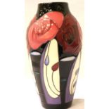 Moorcroft vase in the Bella Houston pattern, H: 21 cm. P&P Group 2 (£18+VAT for the first lot and £