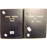 Volumes 1-2; Railway Wonders of The World. P&P Group 2 (£18+VAT for the first lot and £3+VAT for