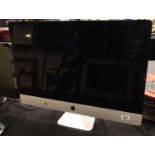 Apple iMac 28'' 8gb memory, powers up, Apple ID locked, screen cracked. Not available for in-house