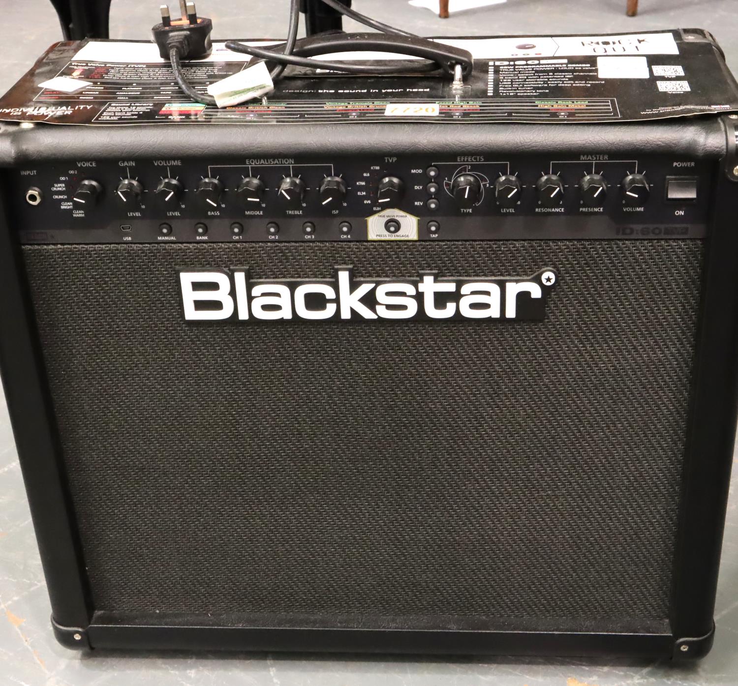 Blackstar ID:60 TVP amplifier. Not available for in-house P&P, contact Paul O'Hea at Mailboxes on