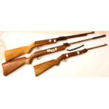 Three vintage air rifles for spares or repair. Not available for in-house P&P, contact Paul O'Hea at