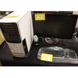 Dell Dimension 9150 desktop PC, Complete system including Dell LCD monitor, Logitech wireless