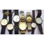 Mixed vintage wristwatches including Rotary and Citizen examples. P&P Group 1 (£14+VAT for the first
