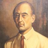TAN SOEN KIONG (20th Century); oil on board portrait of a gentleman, 41 x 59 cm, dated 61 and signed
