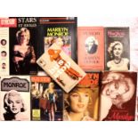 Nine mixed Marilyn Monroe books 1950s-1990s. P&P Group 2 (£18+VAT for the first lot and £3+VAT for