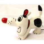 Lorna Bailey dog Dashy, L: 14 cm. P&P Group 1 (£14+VAT for the first lot and £1+VAT for subsequent