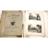 Folder of 18th and 19th Century etchings of Wales, Italy and historical scenes (30). P&P Group 2 (£