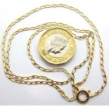 9ct gold neck chain, 2.4g. P&P Group 1 (£14+VAT for the first lot and £1+VAT for subsequent lots)