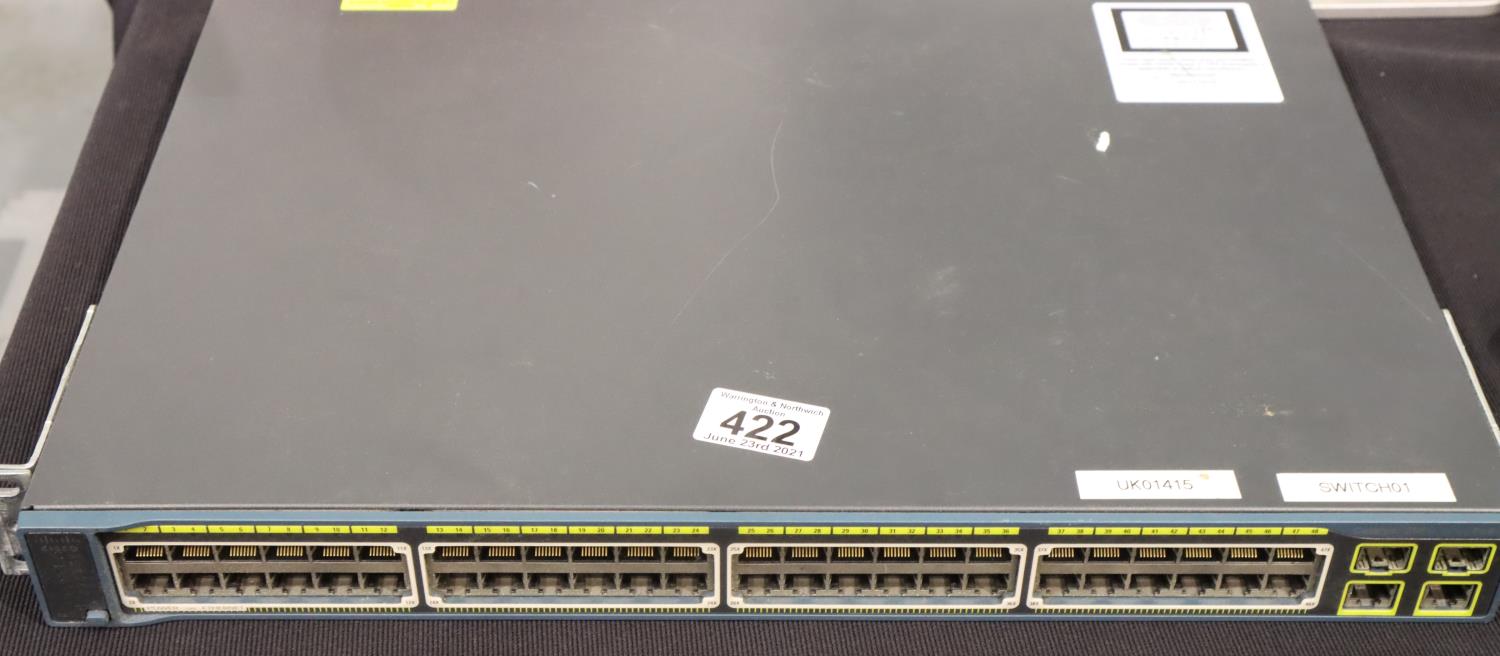 Cisco Z960 POE-48 channel network server switch, powers up, otherwise un-tested. Not available for