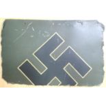 WWII relic fragment of a German aircraft tail, type of aircraft or history is unknown. P&P Group