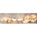 19th century Chinese part tea service of twelve pieces. P&P, contact Paul O'Hea at Mailboxes on