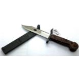 Gulf War AK47 bayonet, with scabbard, also converts into a wire cutter. P&P Group 2 (£18+VAT for the