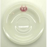 The Gordon Highlanders, a ceramic saucer with the Highlanders badge printed to the rim, marked verso