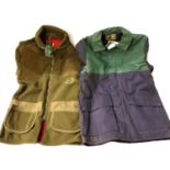Hadrian jacket, size M and a Garlands fleece shooting jacket size L. Both new old stock with tags.