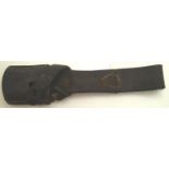 WWII Austrian leather mauser bayonet frog. P&P Group 1 (£14+VAT for the first lot and £1+VAT for