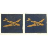 Pair of Royal Corps of Transport shoulder patches. P&P Group 1 (£14+VAT for the first lot and £1+VAT