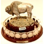 The Danbury Mint US Buffalo Nickels Crystal Collection with revolving display stand complete with