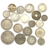 Collection of mixed silver world coins, 1898 - 1934. P&P Group 1 (£14+VAT for the first lot and £1+