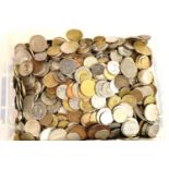 Large collection of 20th century world coins, approximate weight 13kg. Not available for in-house