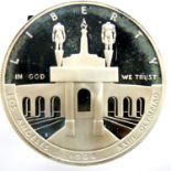 1984 USA Los Angeles Olympics Dollar, encapsulated and boxed. P&P Group 1 (£14+VAT for the first lot