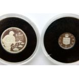 Jubilee Mint, two silver proof coins: The 75th Anniversary of D-Day £1 and The 50th Anniversary of