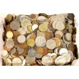 Large collection of 20th century world coins, approximate weight 13kg. Not available for in-house