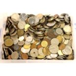 Large collection of 20th century world coins, approximate weight 13kg. Not available for in-house