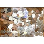 A collection of 20th century UK coins, mostly Elizabeth II pre-decimal, with a further quantity of