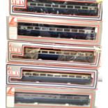 Five Lima MK3 blue/grey coaches, boxes poor. P&P Group 2 (£18+VAT for the first lot and £3+VAT for