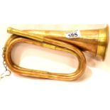 Third Reich Hitler Youth Bugle. P&P Group 2 (£18+VAT for the first lot and £3+VAT for subsequent