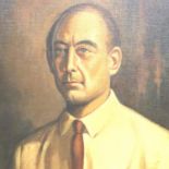 TAN SOEN KIONG (20th Century); oil on board portrait of a gentleman, 41 x 59 cm, dated 61 and signed