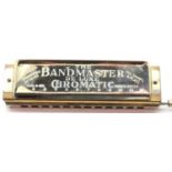 Chromatic harmonica, The Band Master. P&P Group 1 (£14+VAT for the first lot and £1+VAT for