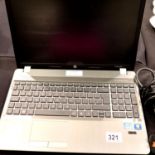 HP Probook laptop in silver with charger. P&P Group 2 (£18+VAT for the first lot and £3+VAT for