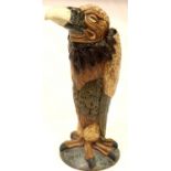 Burslem Pottery Andy Hull Grotesque Bird, Vincent The Vulture, H: 27 cm. P&P Group 3 (£25+VAT for
