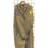 Vietnam War Era US Huey Helicopter Crew Flight Suit (Broken Zip). P&P Group 2 (£18+VAT for the first