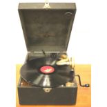 Columbia portable gramophone. Not available for in-house P&P, contact Paul O'Hea at Mailboxes on