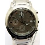 Gents fashion wristwatch, working at lotting. P&P Group 1 (£14+VAT for the first lot and £1+VAT