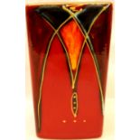 Anita Harris vase in the Gothic Arches pattern, signed in gold, H: 17 cm. P&P Group 2 (£18+VAT for