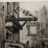 LEONARD BREWER, lithograph, A Knutsford Corner, signed in pencil, 20 x 32 cm. Not available for in-