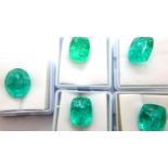 Five loose green quartz stones. P&P Group 1 (£14+VAT for the first lot and £1+VAT for subsequent