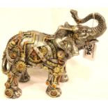 Steampunk style elephant, L: 25 cm. P&P Group 2 (£18+VAT for the first lot and £3+VAT for subsequent