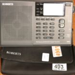 Roberts R809 Digital world band radio receiver in case with mains power lead. P&P Group 2 (£18+VAT