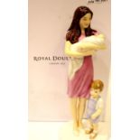 Boxed Royal Doulton figurine, Princess Charlotte, limited edition 813/3000, H: 23 cm. P&P Group
